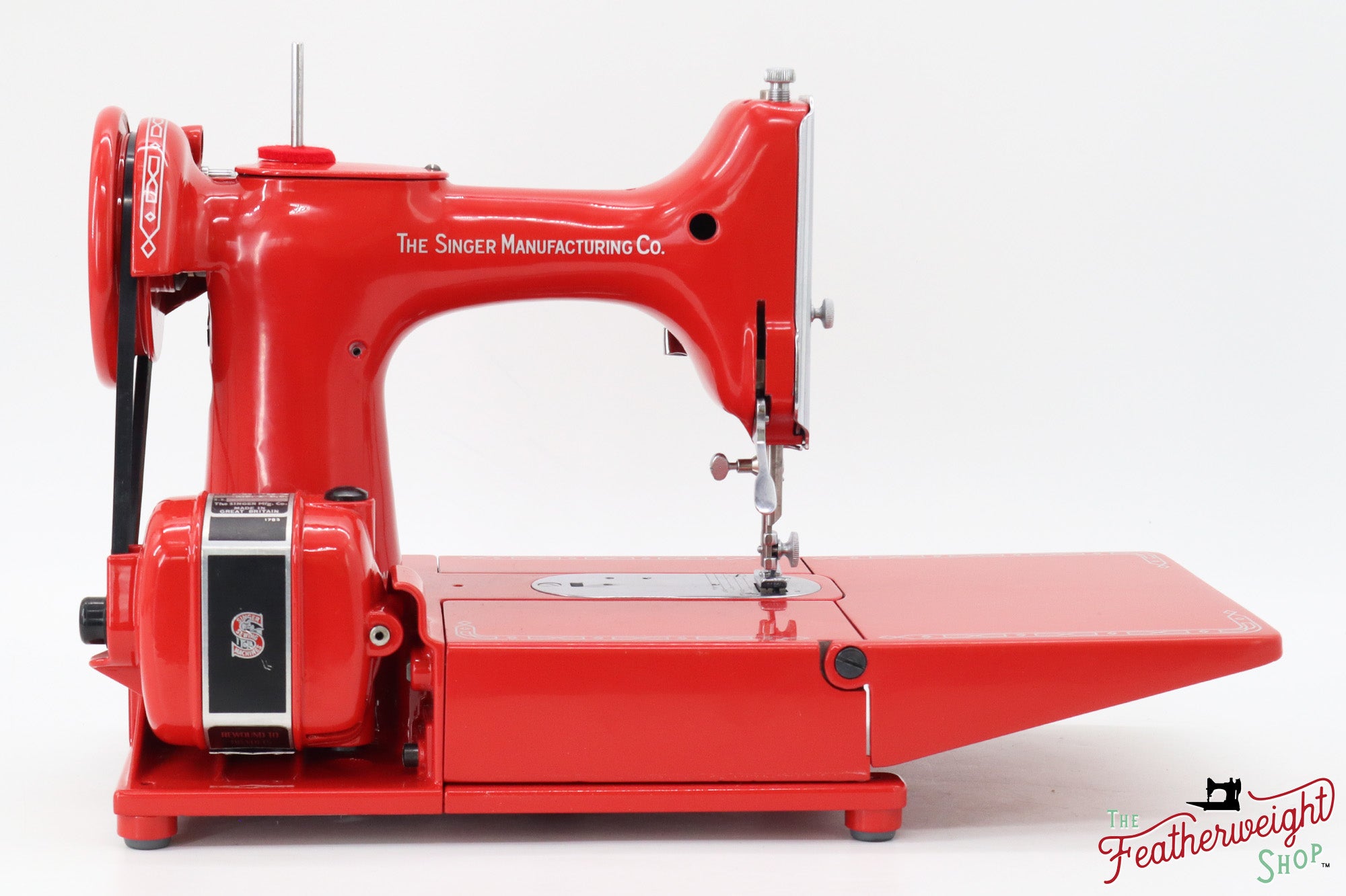 Singer Featherweight 222K EJ225***, 1953 - Fully Restored in Happy Red - 656th 222 Produced!