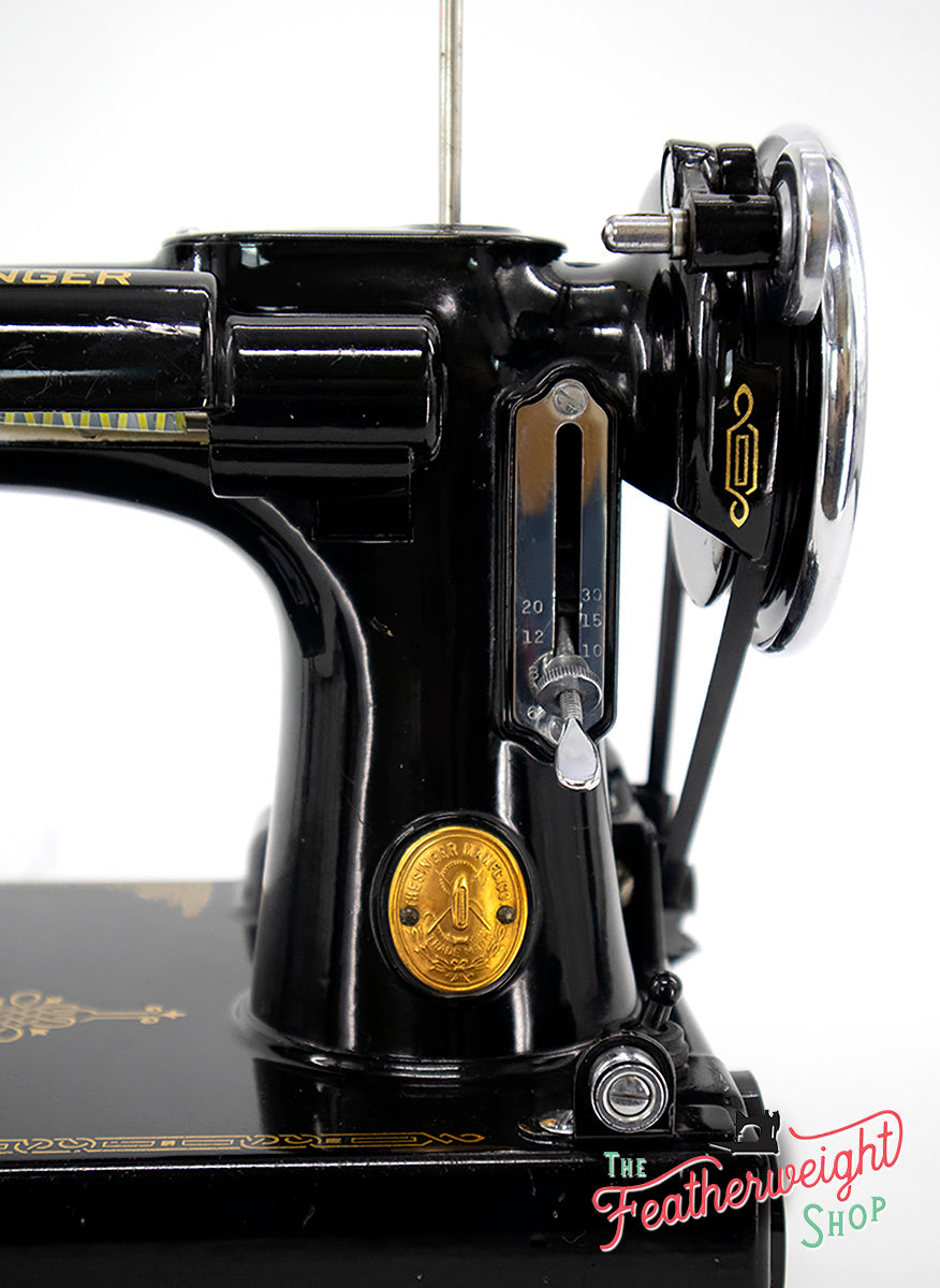 Singer Featherweight 221 Sewing Machine, AF391*** - Corduroy Insert - RARE