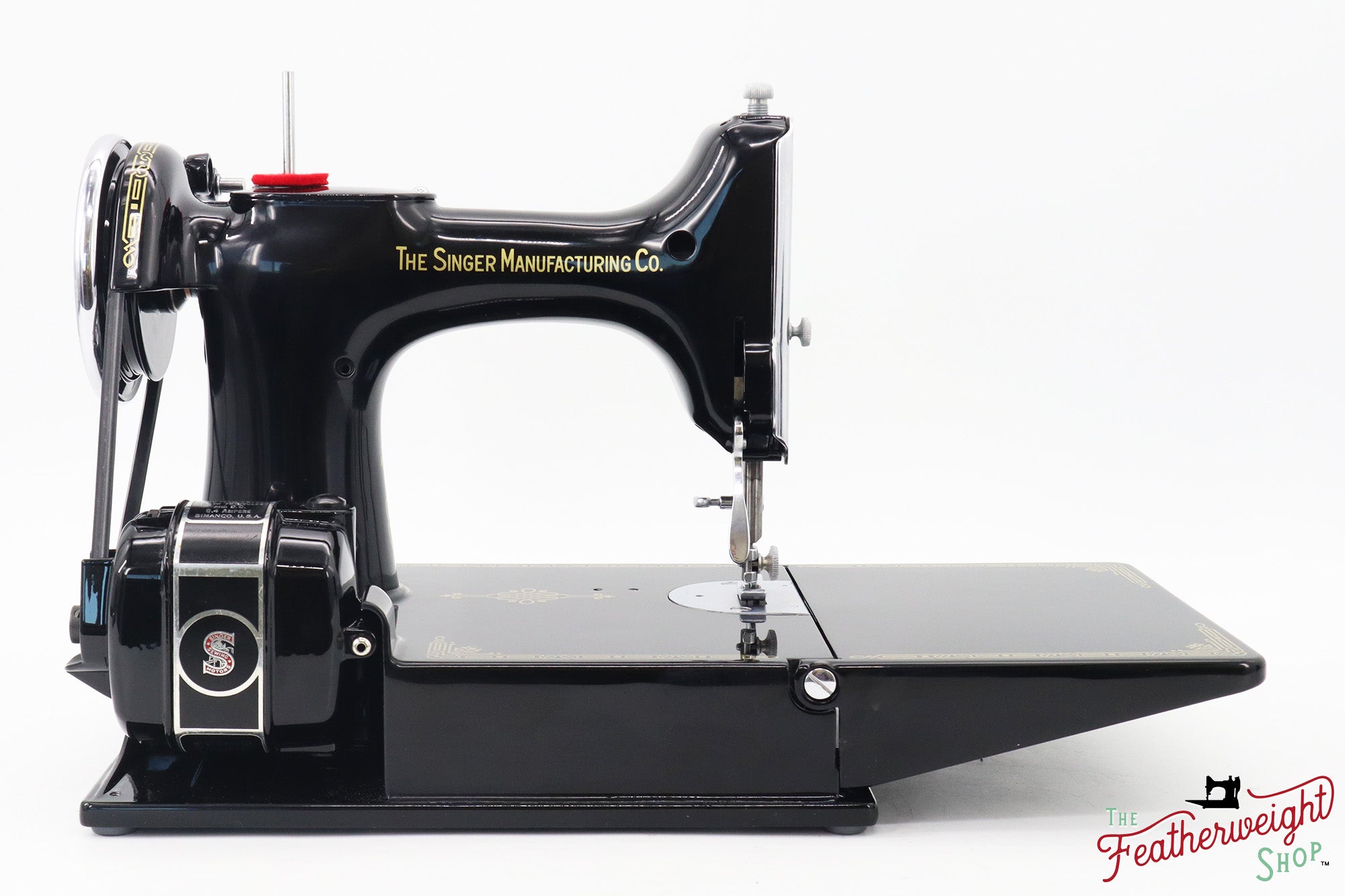 Singer Featherweight 221 Sewing machine, "First-Run" 1933 AD5473** - Fully Restored in Gloss Black