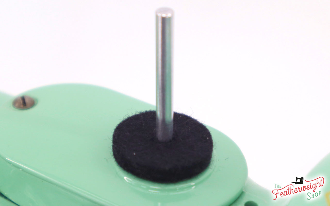 black wool felt circle