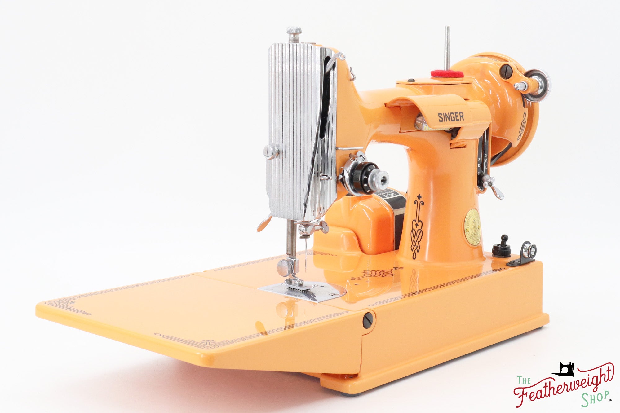 Singer Featherweight 221, AH219*** - Fully Restored in Happy Papaya