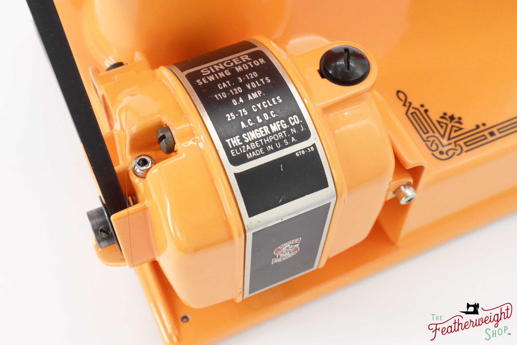 Singer Featherweight 221, AH219*** - Fully Restored in Happy Papaya