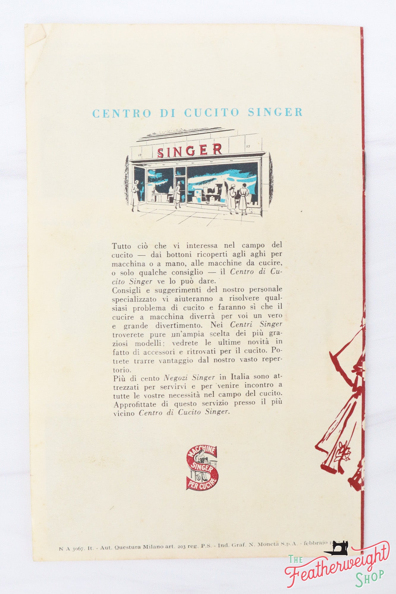 singer Italian moda book