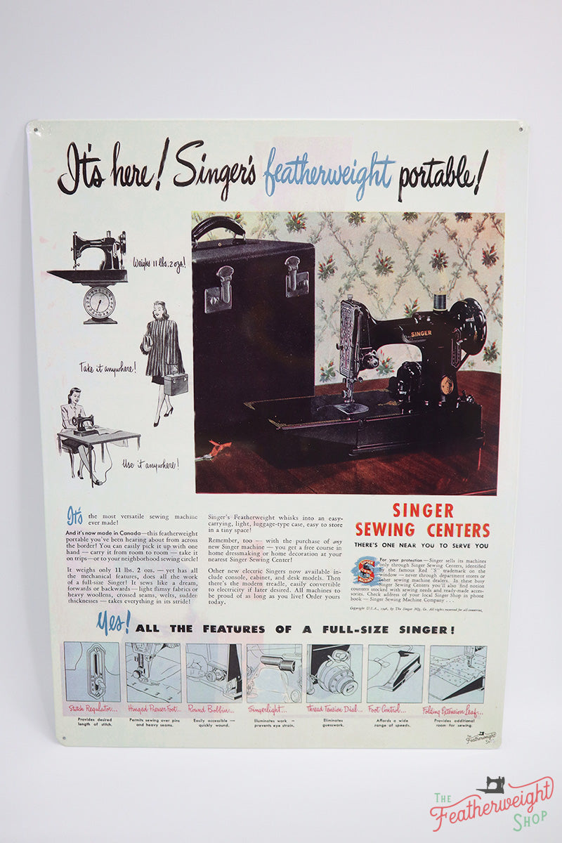 Singer Featherweight Advertisment