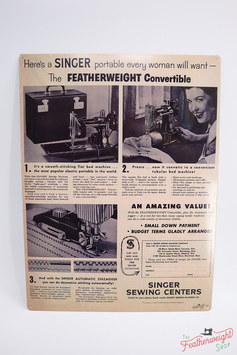 Singer Featherweight Advertisment