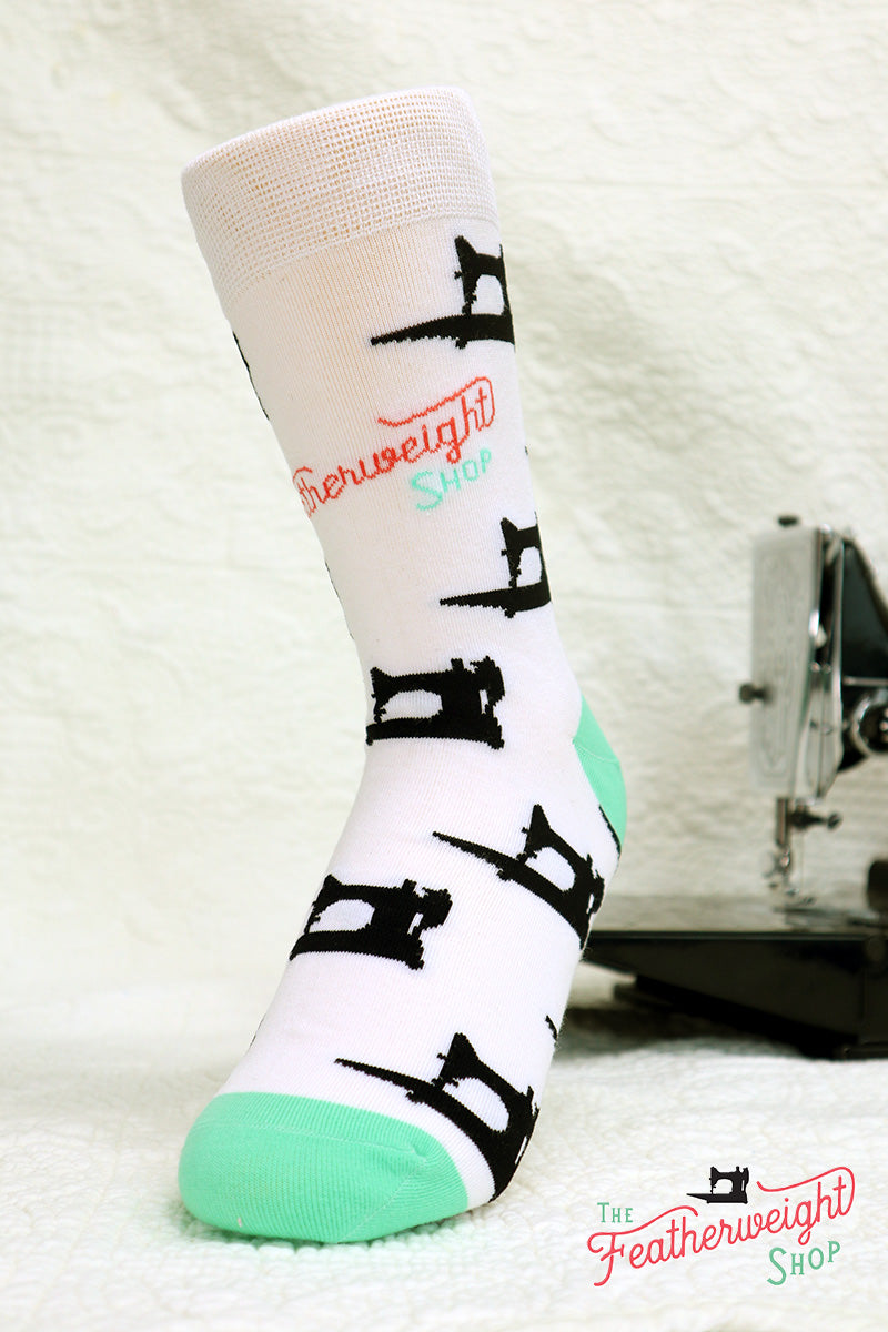 Quilt Socks, Black Singer 221 222 Featherweights - Featherweight Shop Design
