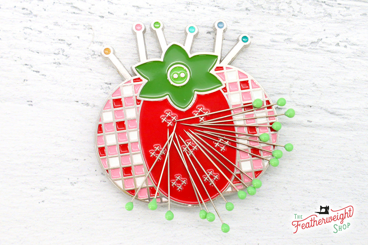 Needle Minder, Tomato Pin Cushion by Lori Holt - LARGE