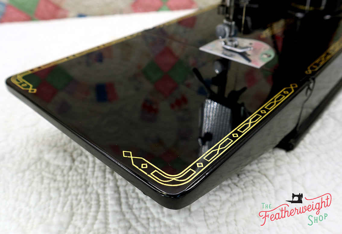 Singer Featherweight 221 Sewing Machine, RED "S" ES242***