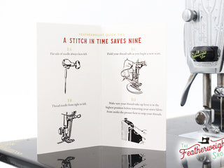 Load image into Gallery viewer, Stitch Tips Card 1 &amp; 2 for the Singer Featherweight 221 &amp; 222 (Pack of 10)