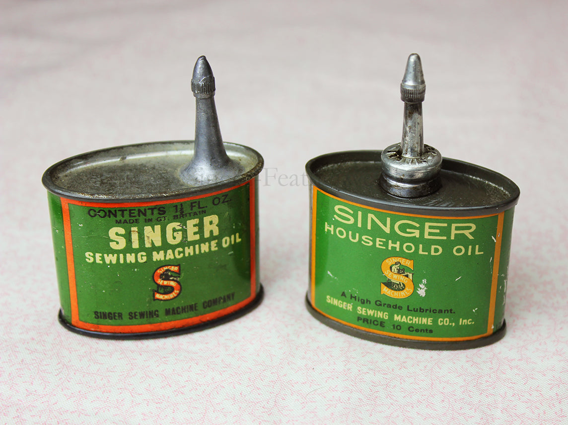 Vintage Singer Sewing Machine Oil Original Bottle 