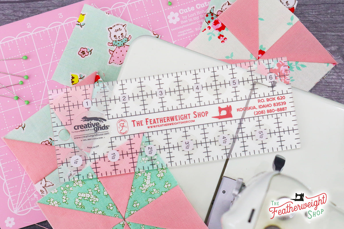 Cutting Ruler, CREATIVE GRIDS 2 1/2 x 12 1/2 (self-grips) – The Singer  Featherweight Shop