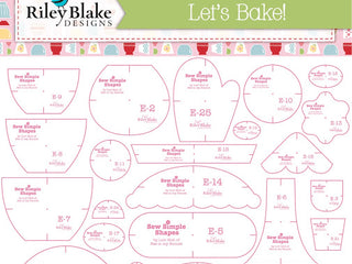 Load image into Gallery viewer, Sew Simple Shapes, LET&#39;S BAKE by Lori Holt of Bee in My Bonnet