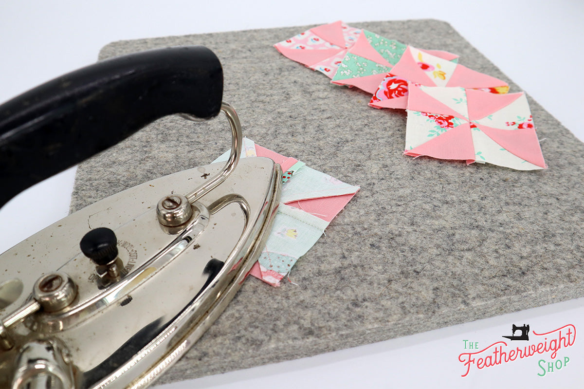 Quilter's Pressing Fleece, 13" x 13" - 100% Wool  SMALL (New and Improved)