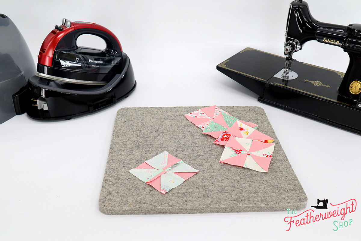 Quilter's Pressing Fleece, 13" x 13" - 100% Wool  SMALL (New and Improved)