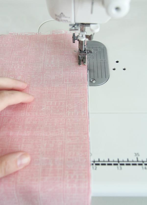 using the diagonal seam tape