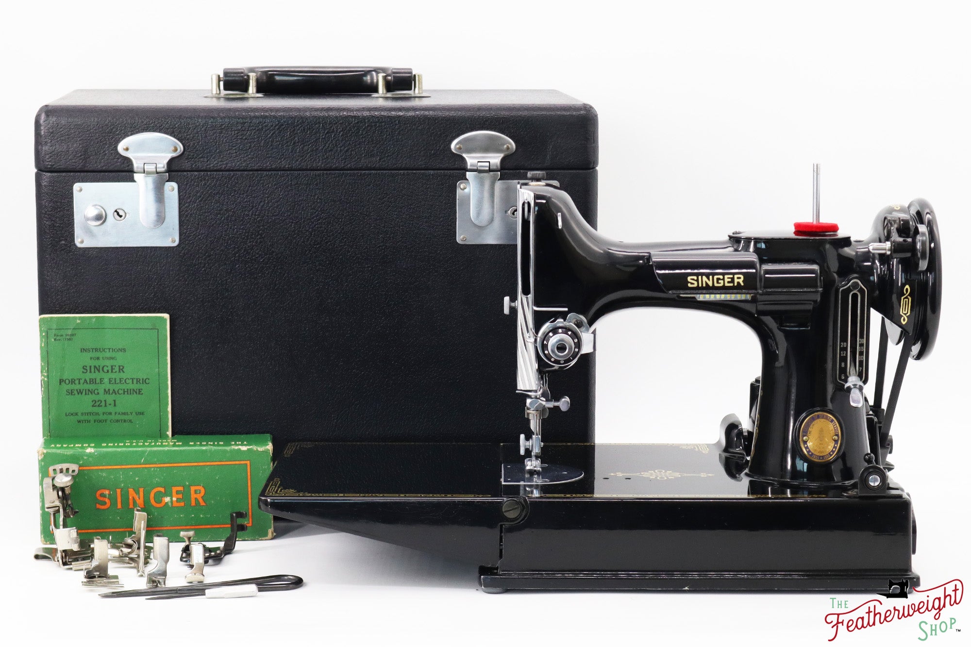 Singer Featherweight 221 Sewing Machine, Centennial: AK401***