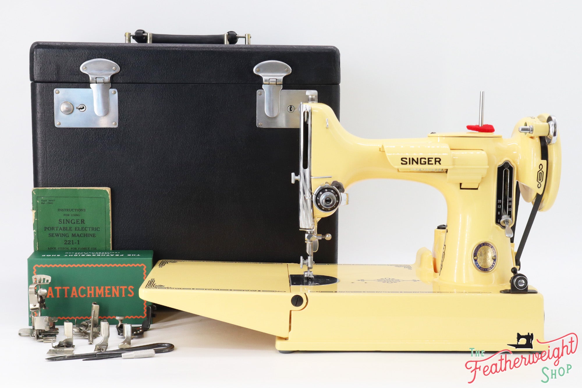 Singer Featherweight 221 Centennial, AJ648*** - Fully Restored in Happy Yellow
