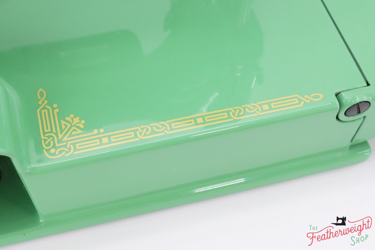 Singer Featherweight Swedish 221K Centennial EG966*** - Fully Restored in Jadeite Milky Green