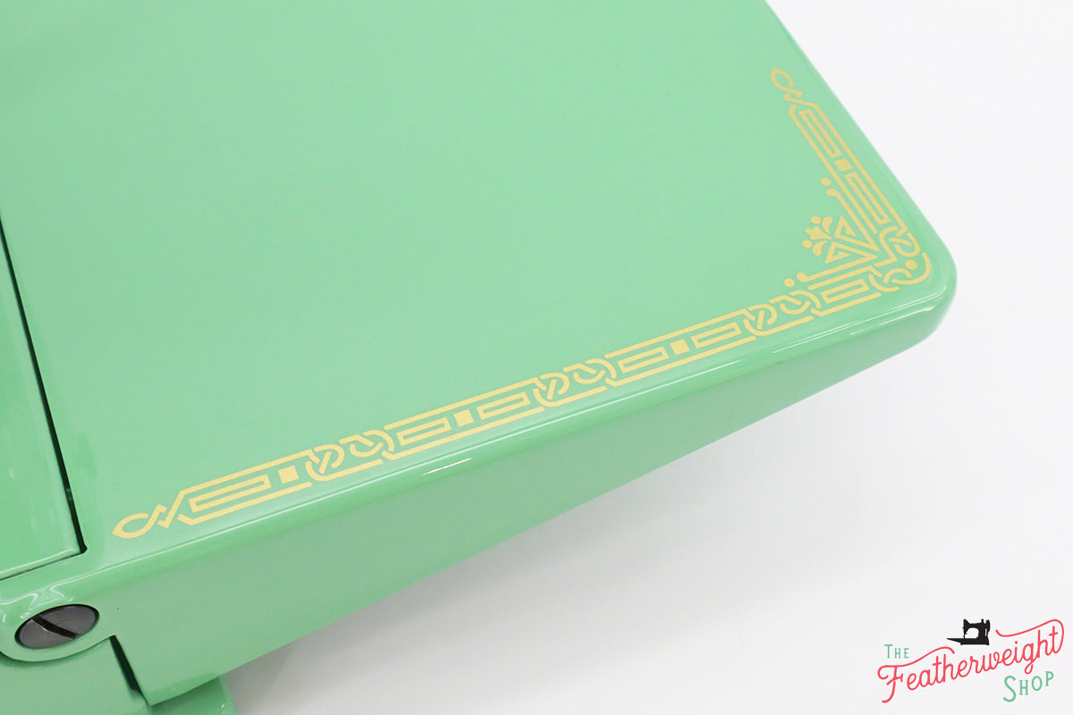 Singer Featherweight Swedish 221K Centennial EG966*** - Fully Restored in Jadeite Milky Green