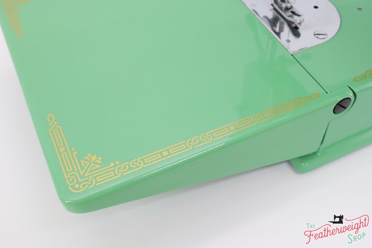 Singer Featherweight Swedish 221K Centennial EG966*** - Fully Restored in Jadeite Milky Green