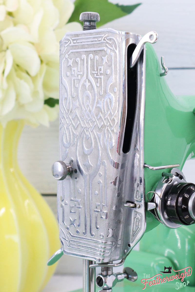 Singer Featherweight Swedish 221K Centennial EG966*** - Fully Restored in Jadeite Milky Green