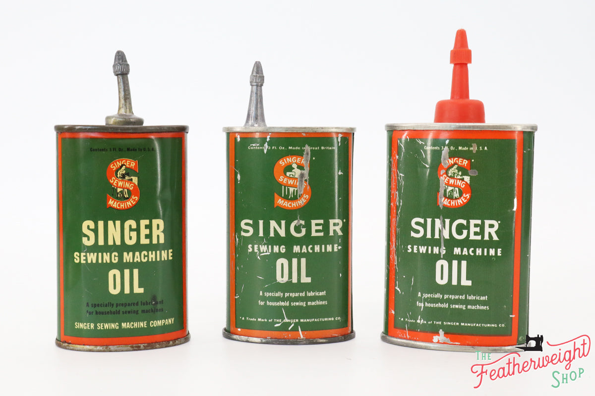 Oil Can, Singer (Vintage Original) – The Singer Featherweight Shop