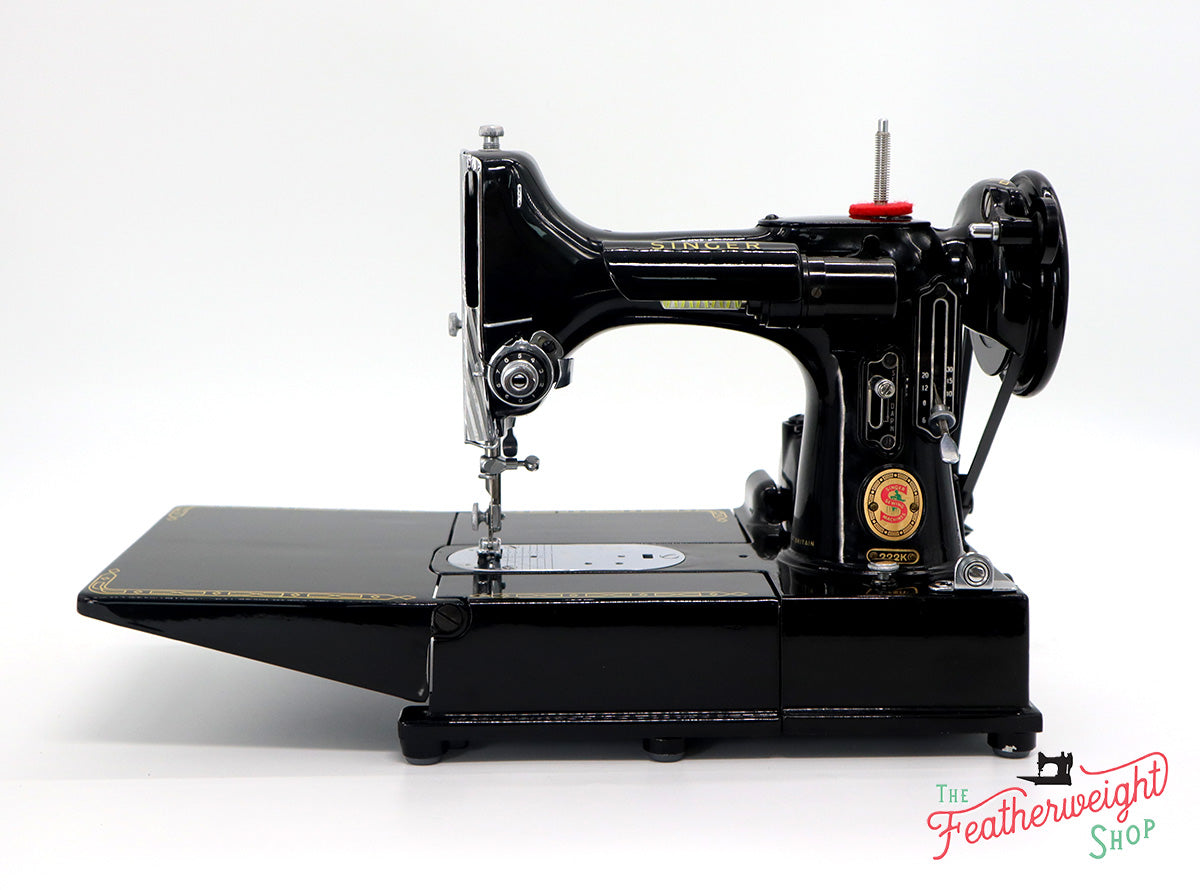 Singer Featherweight 222K Sewing Machine, RED "S" ER0244**