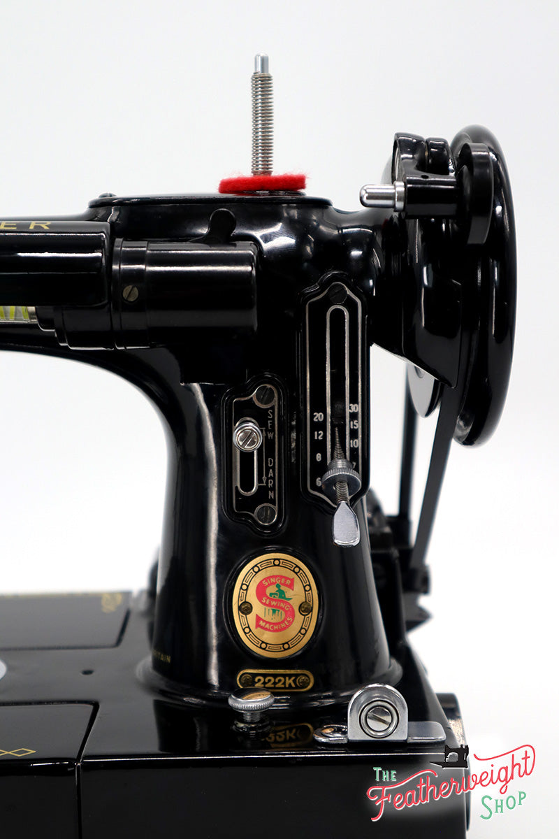 Singer Featherweight 222K Sewing Machine, RED "S" ER0244**
