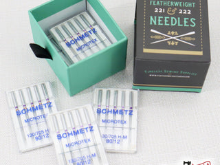 Load image into Gallery viewer, Schmetz Sewing Needles Chrome Sharp Microtex, (10 BOXED COMBO PKS of 5)
