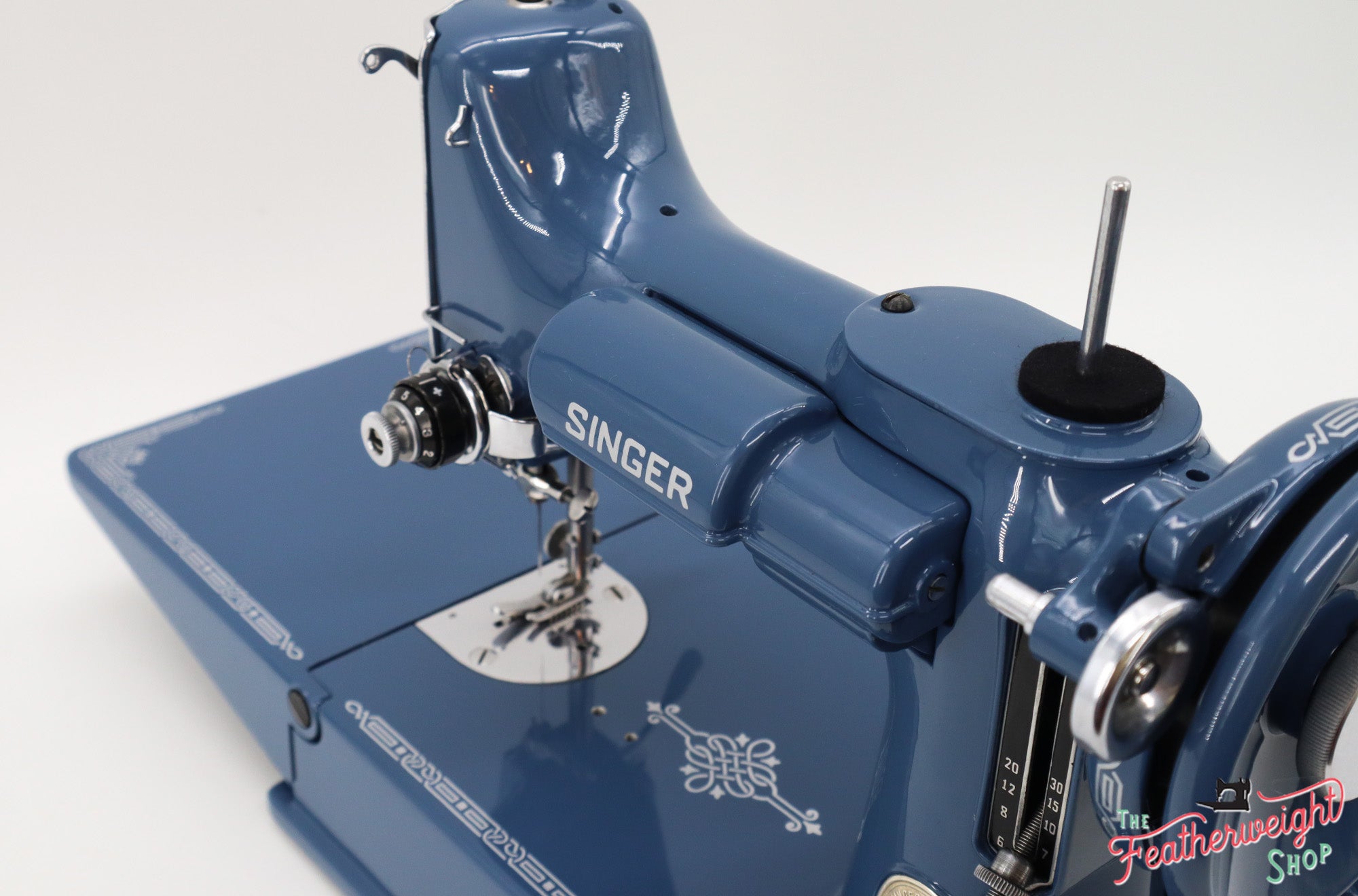 Singer Featherweight 221 Sewing Machine AJ786*** - Fully Restored in Denim