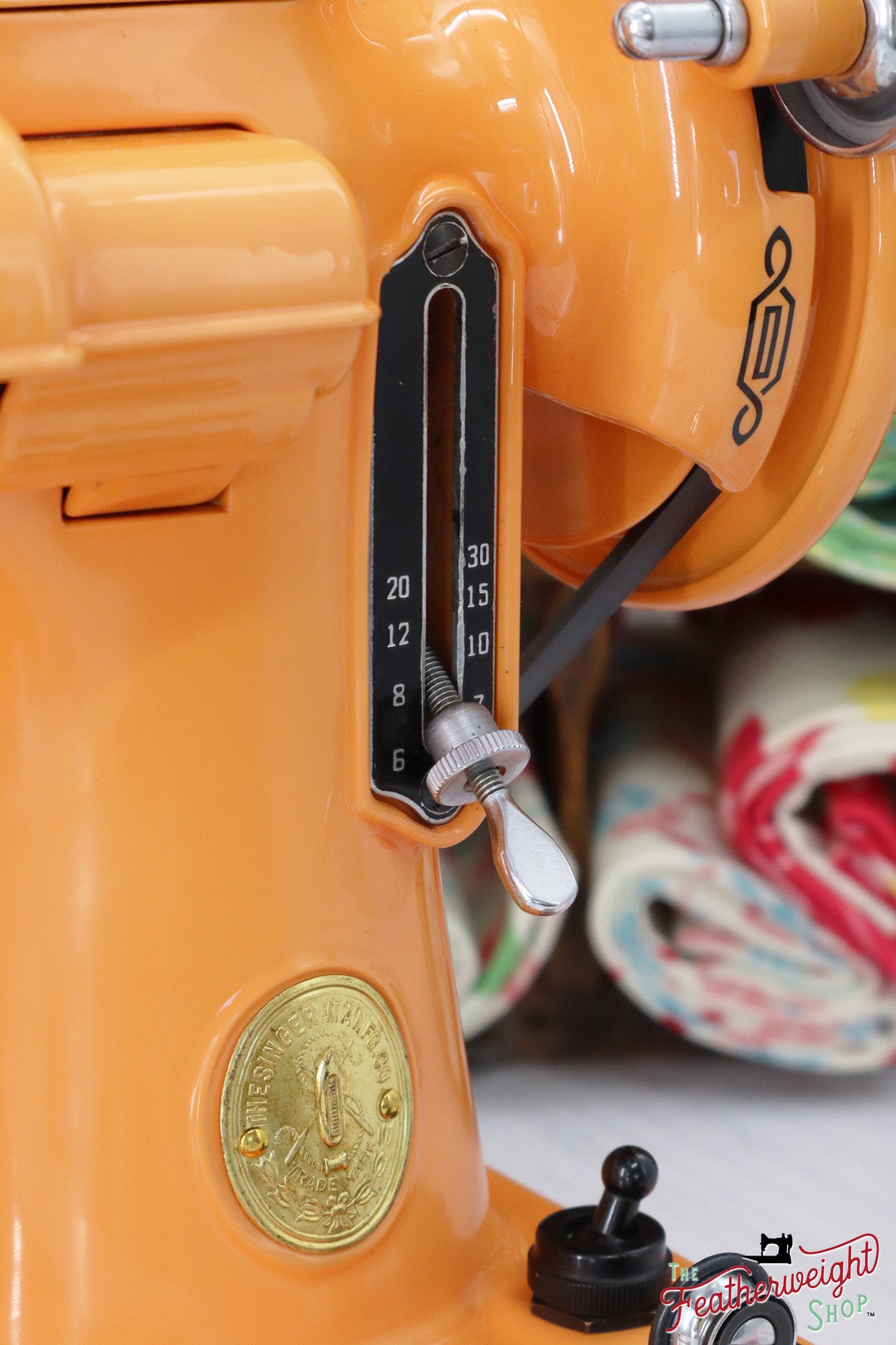 Singer Featherweight 221, AH219*** - Fully Restored in Happy Papaya