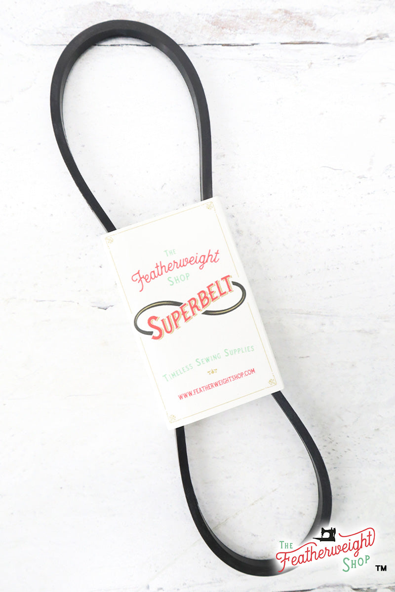 SUPERBELT, Black V-Belt for Singer Featherweight 221 or 222