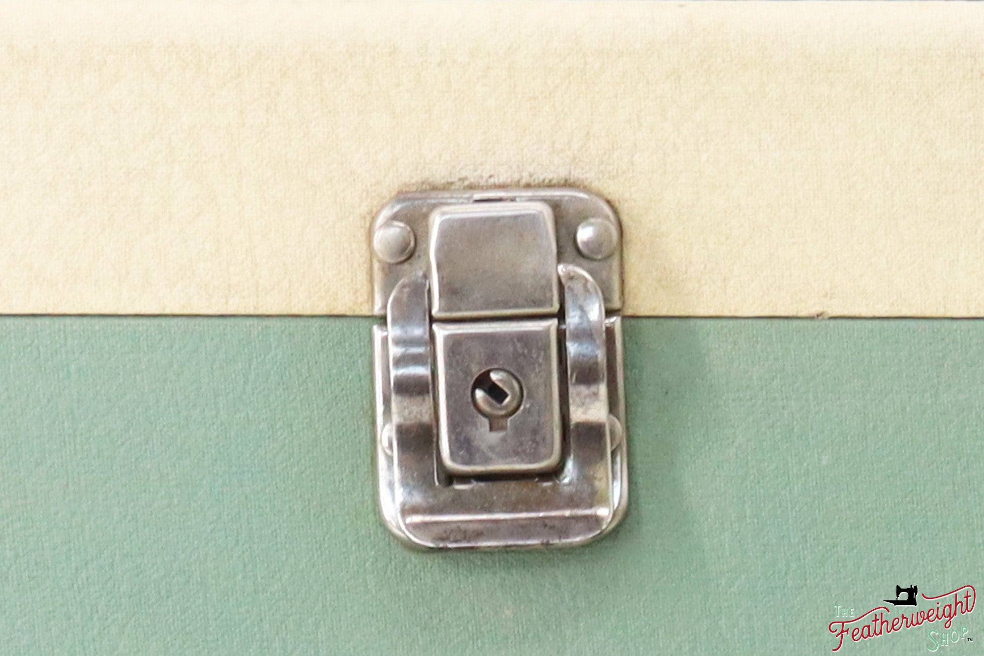 Case Clasp and Latch Set with Screws & Nuts, for White Featherweight Case, (Vintage Original)
