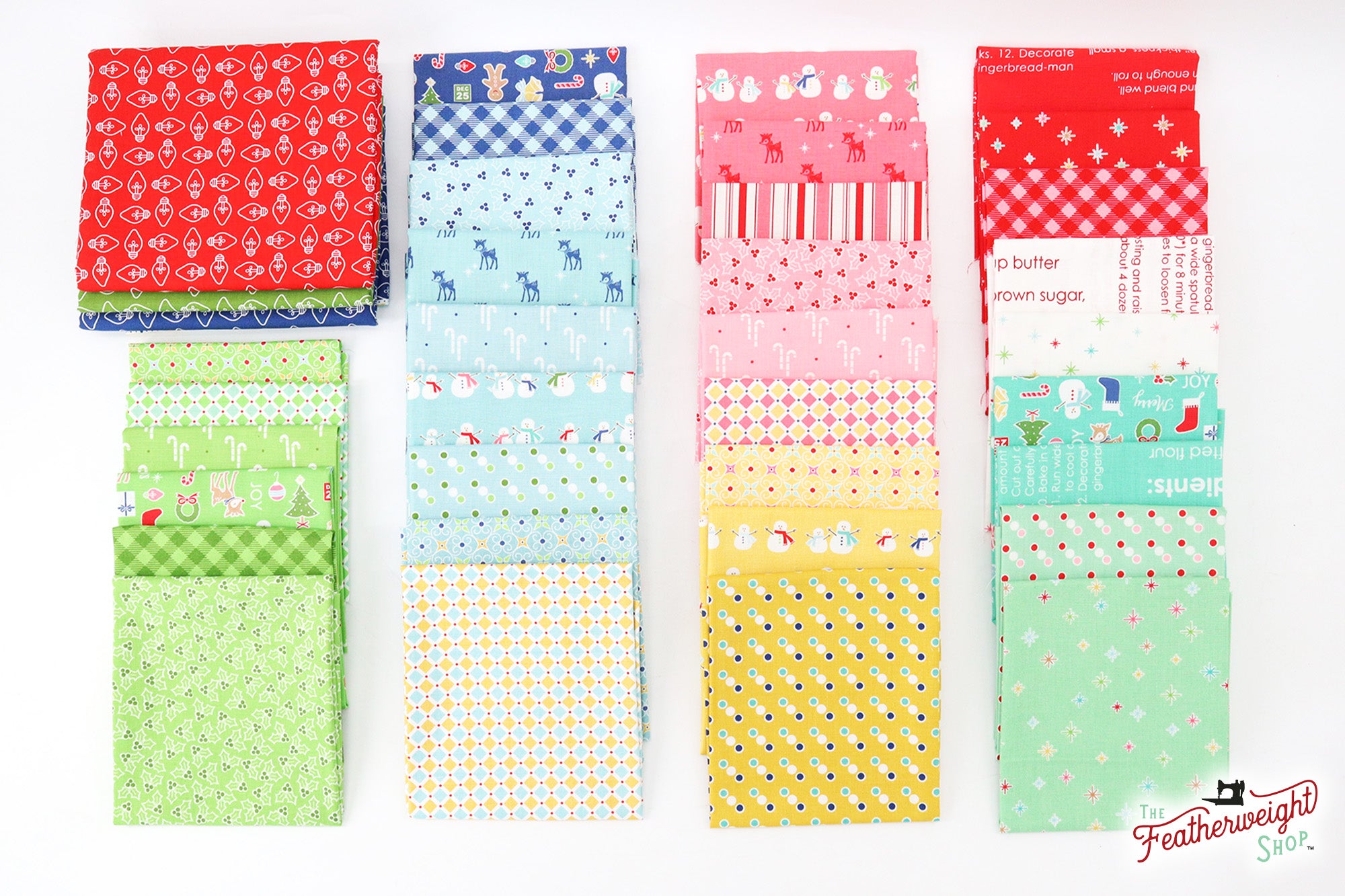 Fabric, Cozy Vintage Christmas FAT QUARTER Bundle + PANELS by Lori Holt