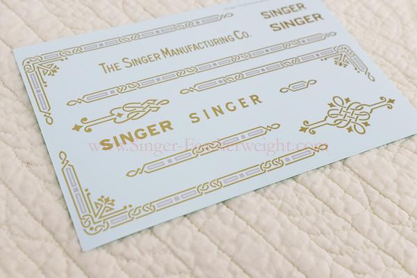 featherweight gold celtic knot decal set