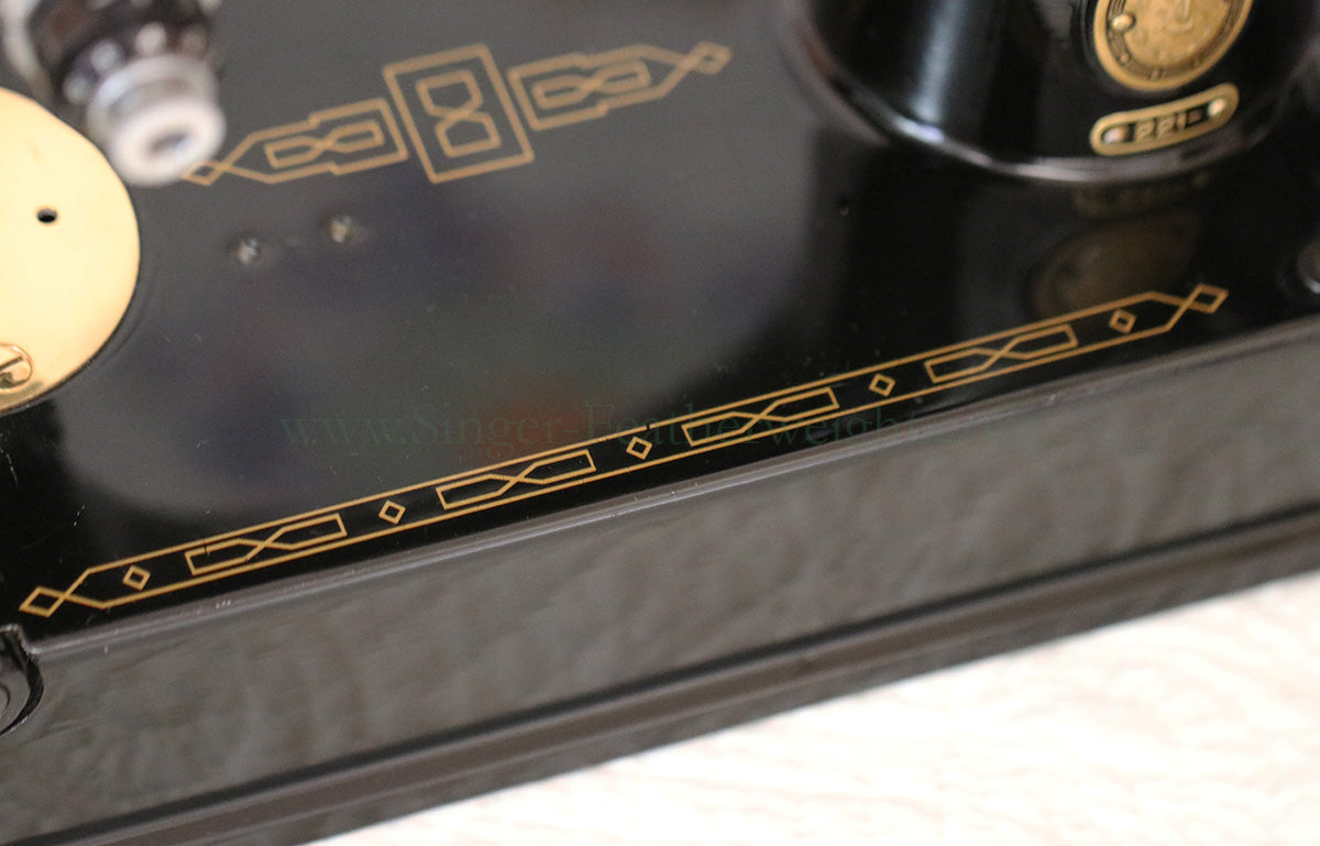 Singer Featherweight 221 Sewing Machine, AL721*** GOLD PLATED!!!