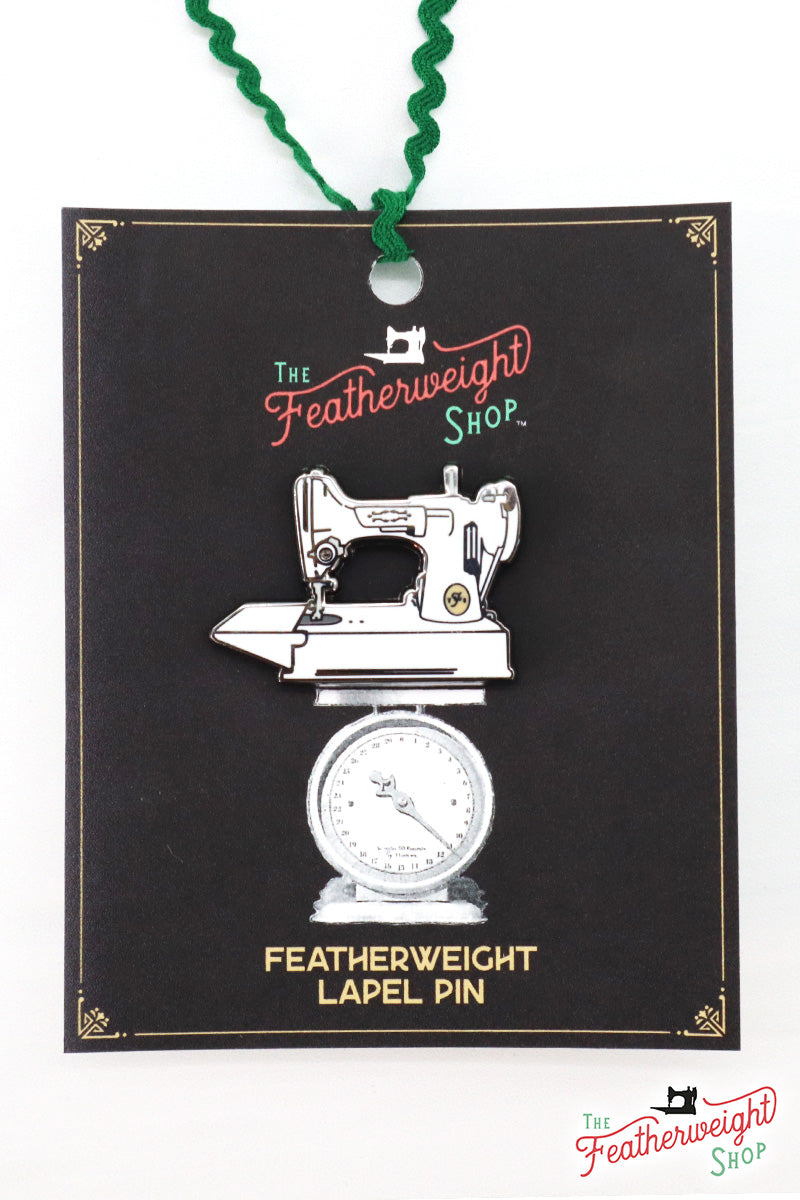 Lapel Pin - WHITE Featherweight