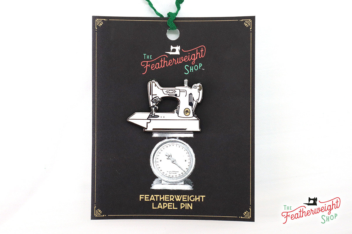 Lapel Pin - WHITE Featherweight