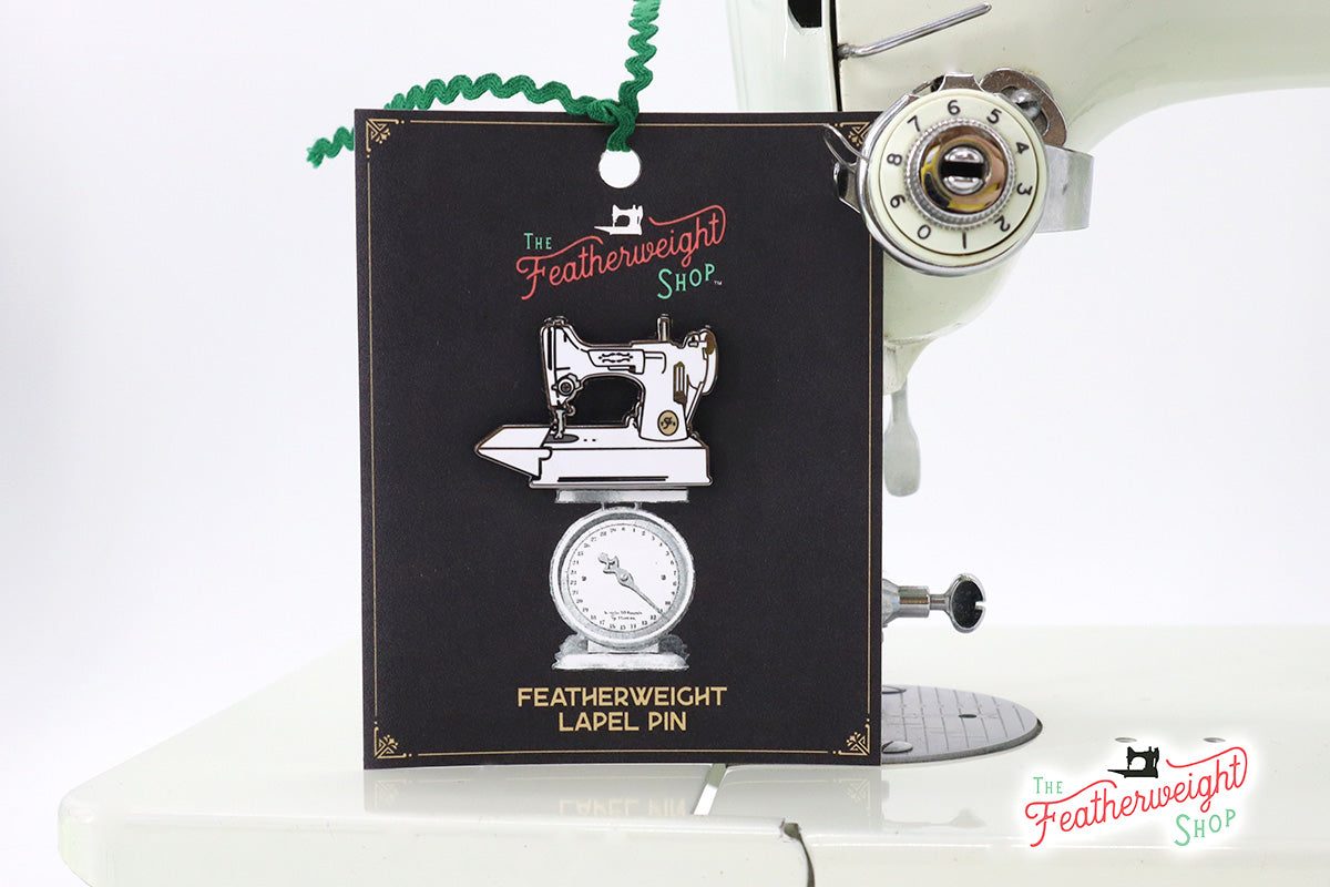 Lapel Pin - WHITE Featherweight