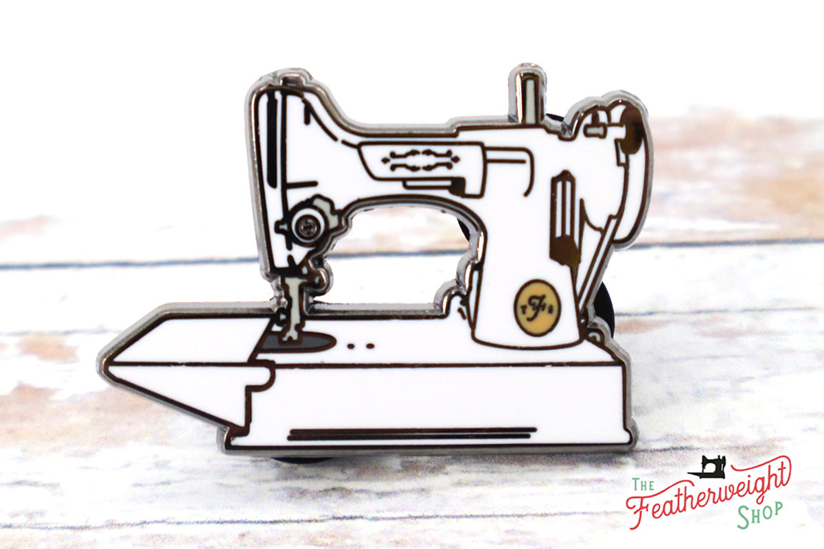Lapel Pin - WHITE Featherweight