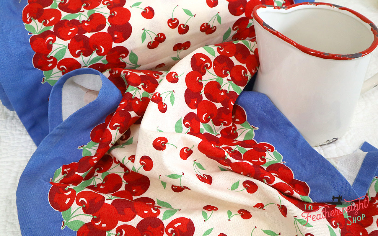 Fabric, 16-Inch Toweling by MODA - VERY CHERRY (by the yard)