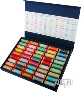 AURIFIL Thread Collection, Bee Happy 45 Spool for Machine Piecing & Applique by Lori Holt