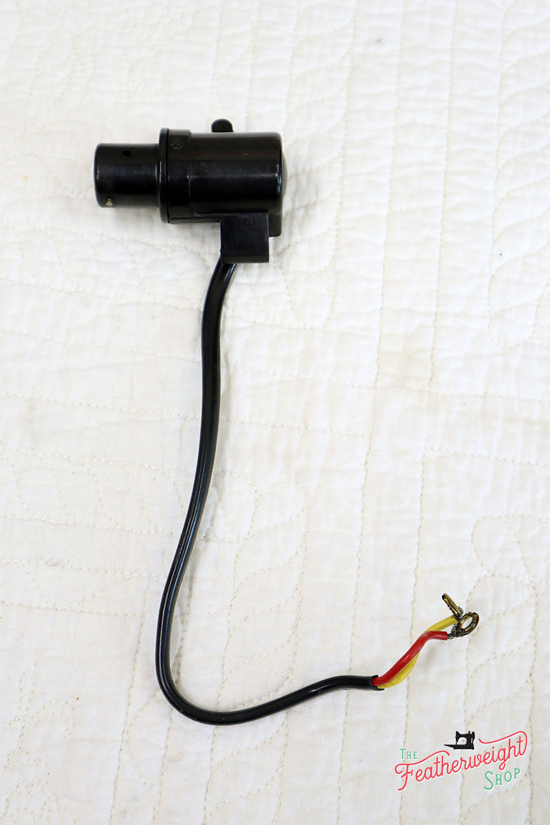 Light Socket and Switch, Singer Featherweight 222K or 221K (Vintage Original)
