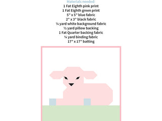 Load image into Gallery viewer, Pattern, Little Lambkin Pillow Cover / MINI Quilt by Ellis &amp; Higgs (digital download)