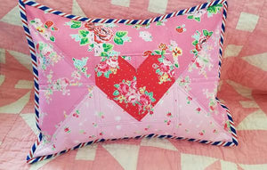 Pattern, Love Letter Pillow Cover / MINI Quilt by Ellis & Higgs (digital download)