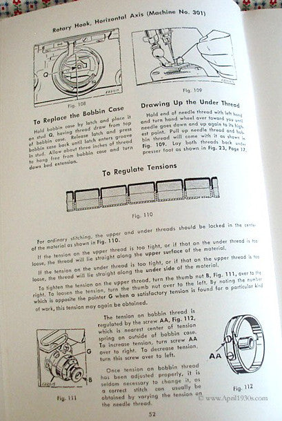 Machine Sewing Book, Singer 1953-1955