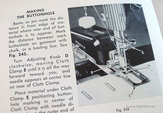 Machine Sewing Book, Singer 1953-1955