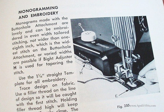 Machine Sewing Book, Singer 1953-1955