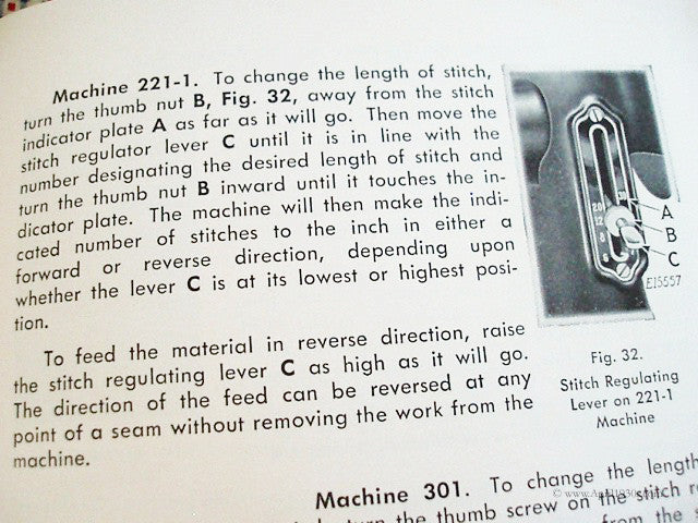 Machine Sewing Book, Singer 1953-1955