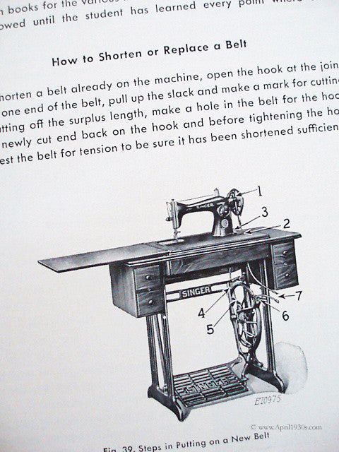 Machine Sewing Book, Singer 1953-1955